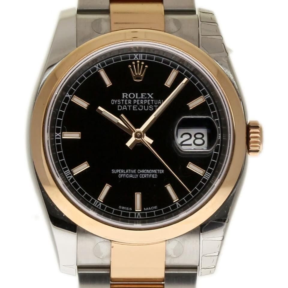 Rolex | Datejust | 116201 | Steel | 36 mm | Gold/Steel | Black | Automatic
