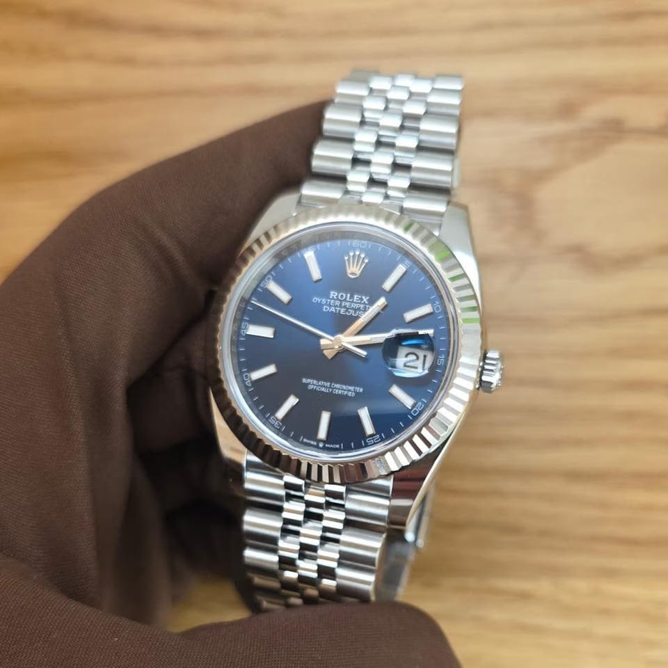 Rolex | Datejust | 126334 | White gold and steel | 41 mm | Steel | Blue | Automatic