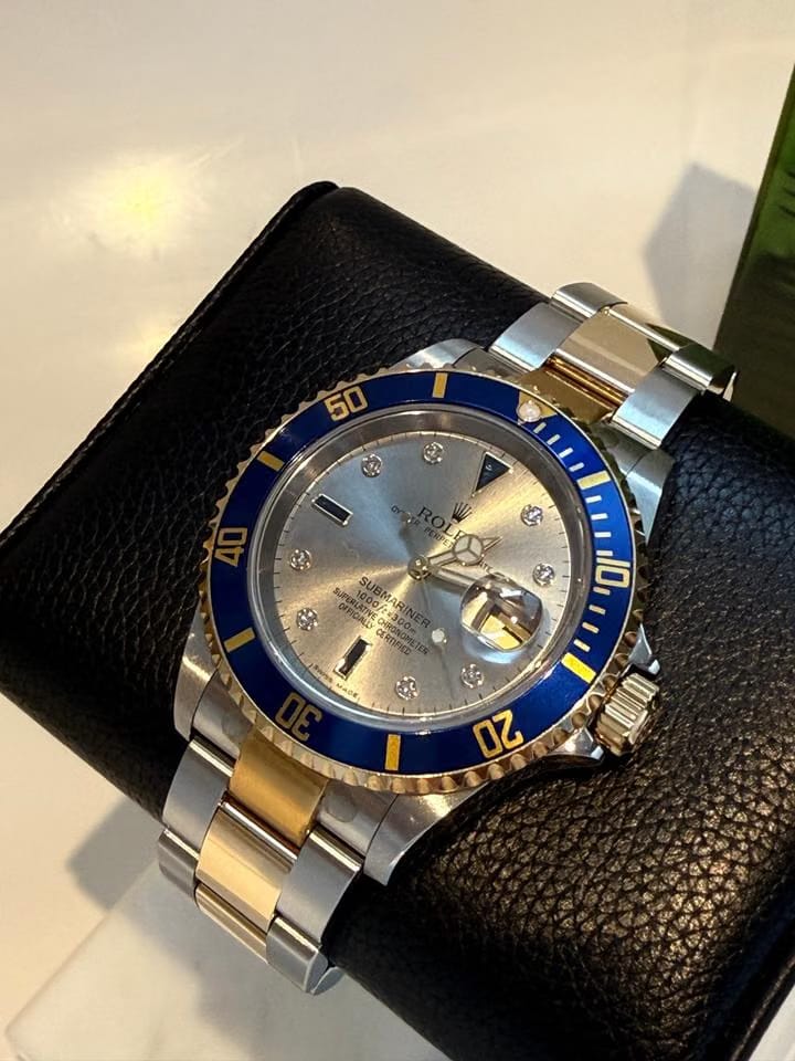 Rolex | Submariner | 16613 Serti sultan | Gold/Steel | 40 mm | Gold/Steel | Silver | Automatic