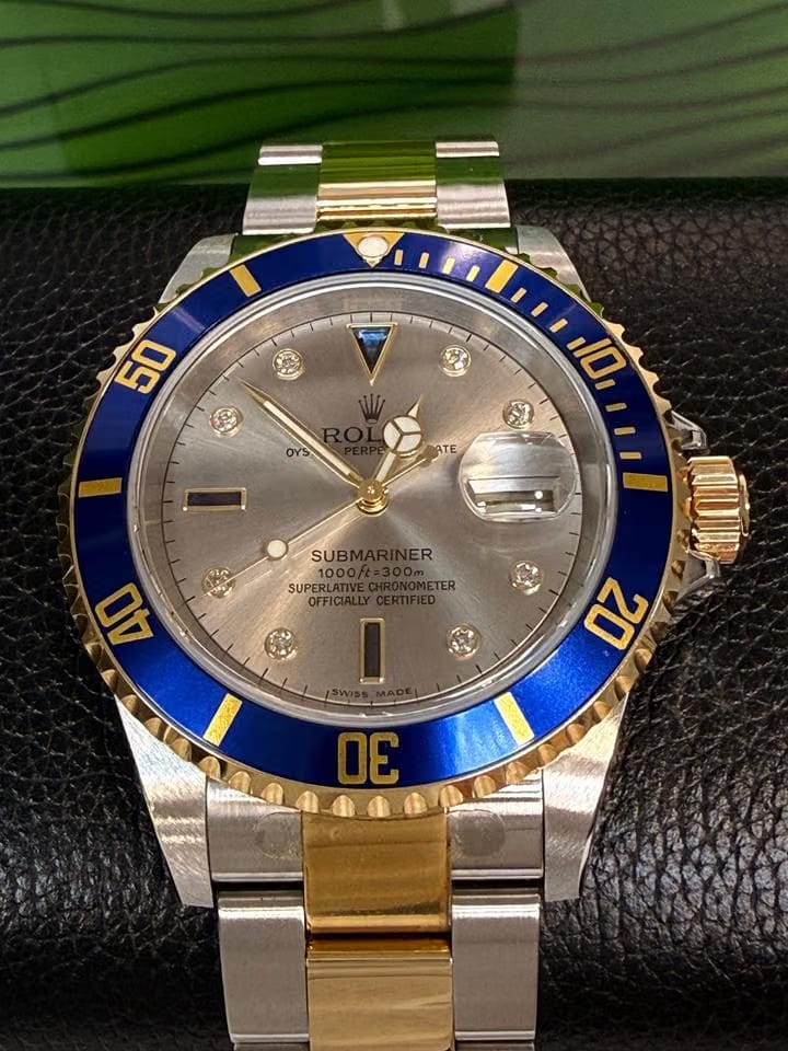 Rolex | Submariner | 16613 Serti sultan | Gold/Steel | 40 mm | Gold/Steel | Silver | Automatic