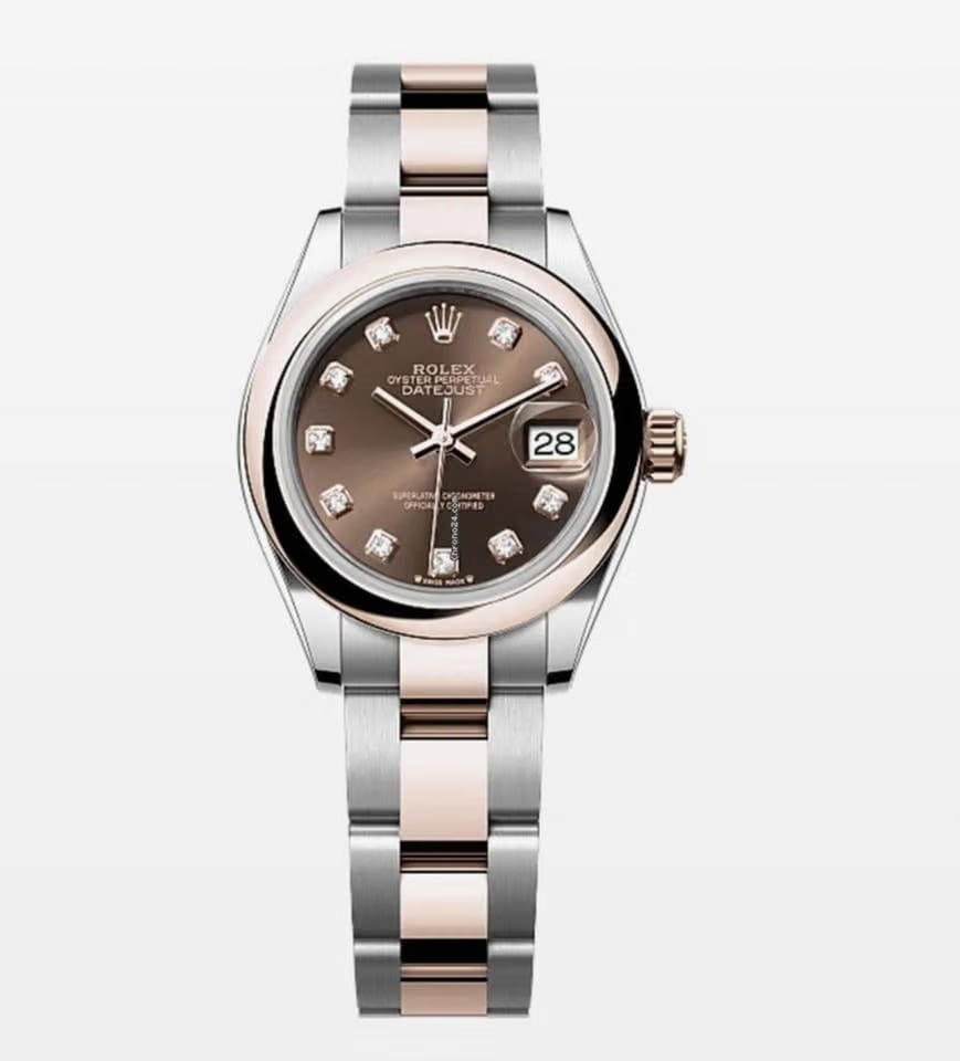 Rolex | Datejust | 279161 | Gold/Steel | 28 mm | Gold/Steel | Brown | Automatic