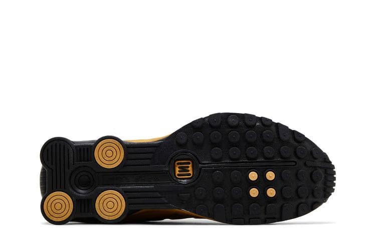 Wmns Shox R4 'Black Metallic Gold'