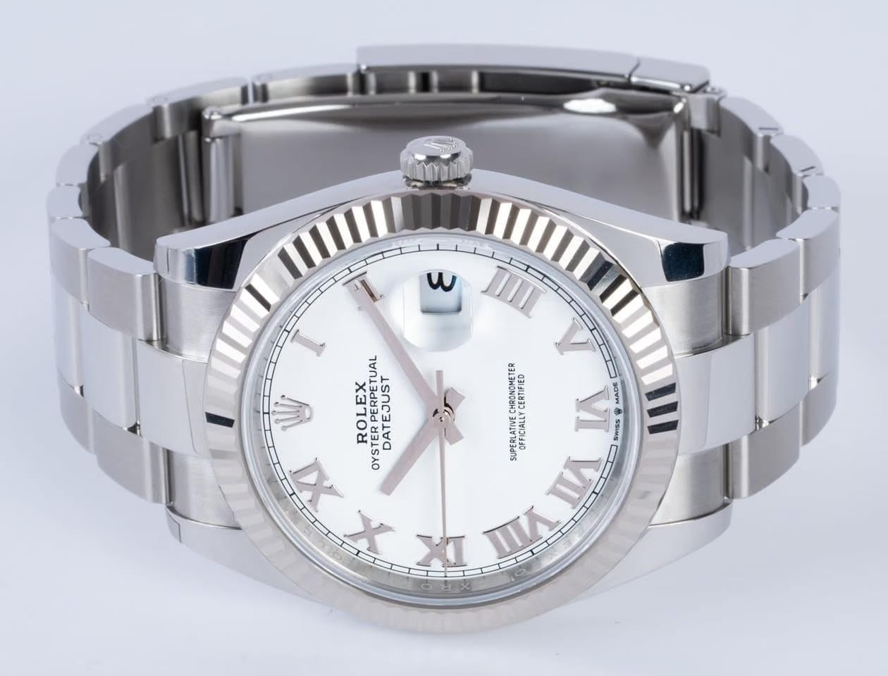 Rolex | Datejust | M126334-0023 | Steel | 41 x 47.5 mm | Steel | White | Automatic