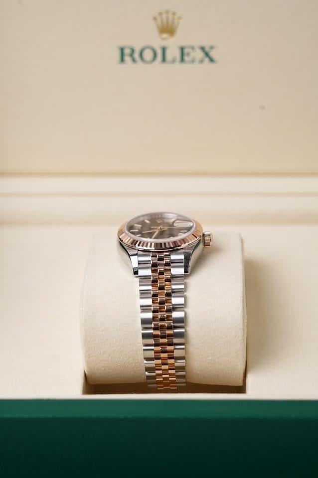 Rolex | Datejust | 279171 | Rose gold | 28 mm | Gold/Steel | Brown | Automatic