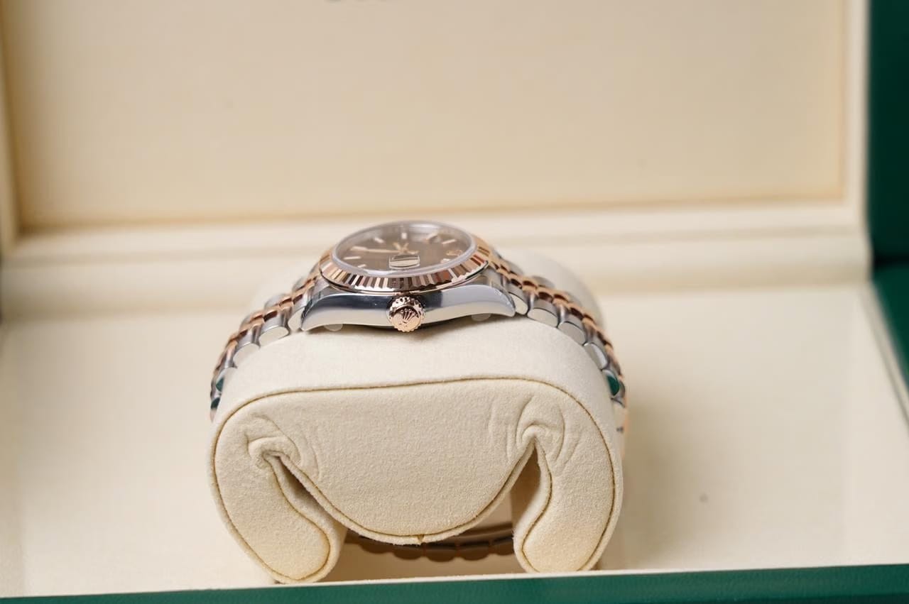 Rolex | Datejust | 279171 | Rose gold | 28 mm | Gold/Steel | Brown | Automatic