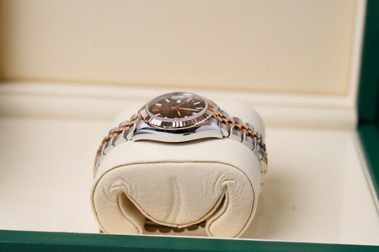 Rolex | Datejust | 279171 | Rose gold | 28 mm | Gold/Steel | Brown | Automatic