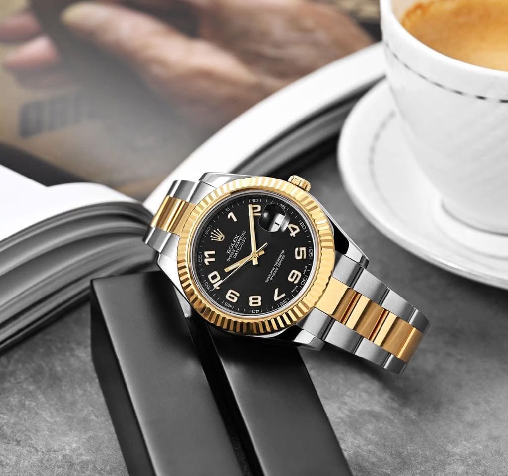 Rolex | Datejust | 116333 | Gold/Steel | 41 mm | Gold/Steel | Black | Automatic