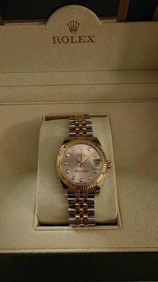 Rolex | Oyster Perpetual | 0127A039 | Yellow gold and steel | 31 mm | Silver | Gold | Automatic