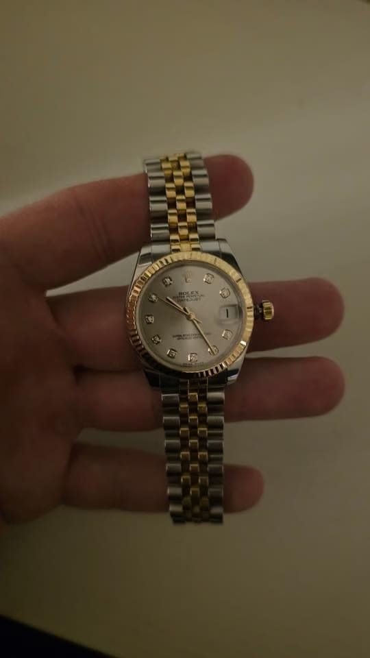 Rolex | Oyster Perpetual | 0127A039 | Yellow gold and steel | 31 mm | Silver | Gold | Automatic
