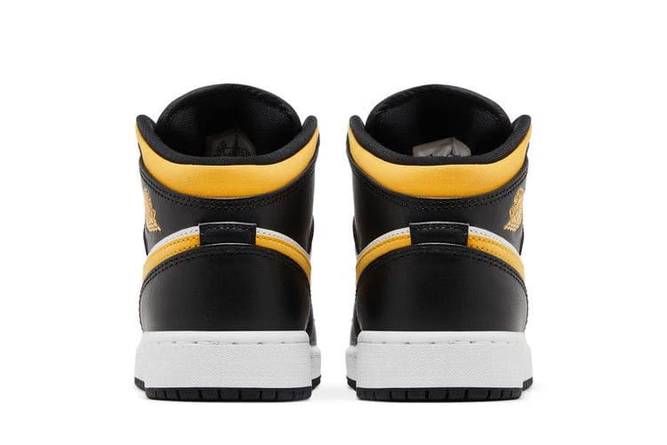 Air Jordan 1 Mid GS Black University Gold