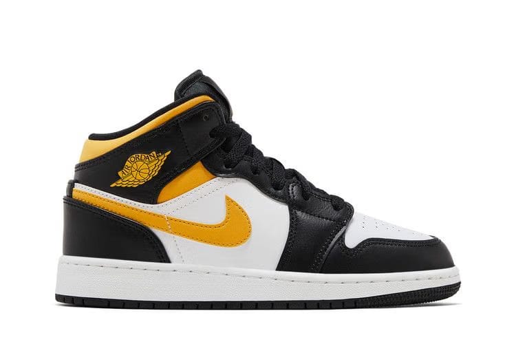 Air Jordan 1 Mid GS Black University Gold
