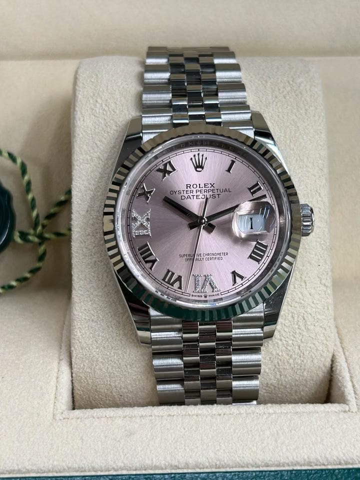 Rolex | Datejust | 126234 | Gold/Steel | 36 mm | Steel | Pink | Automatic