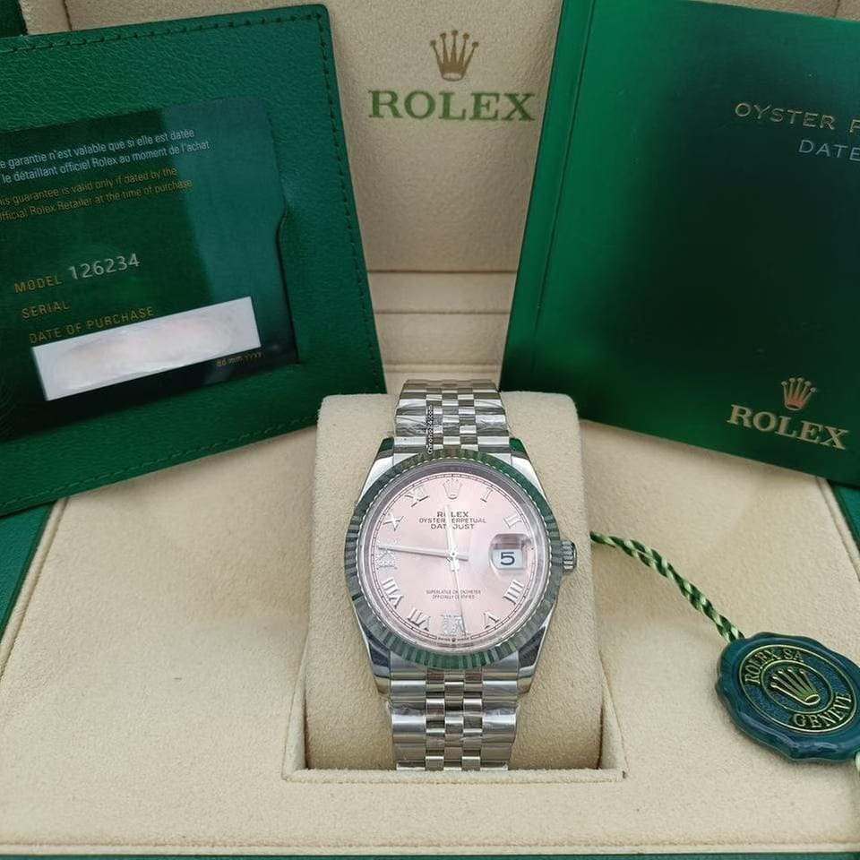 Rolex | Datejust | 126234 | Gold/Steel | 36 mm | Steel | Pink | Automatic