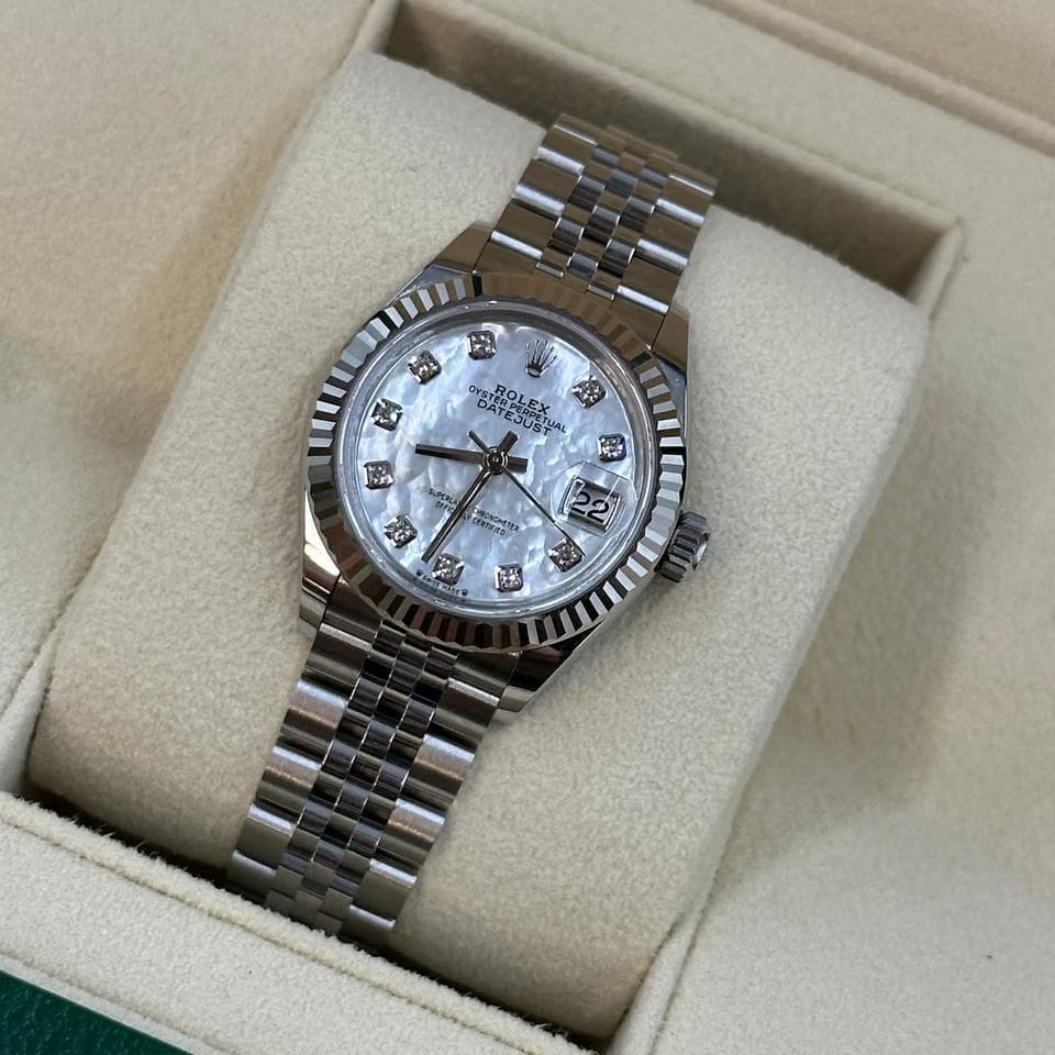 Rolex | Datejust | 279174 NG WHITE JUB | Gold/Steel | 28 mm | Steel | Silver | Automatic