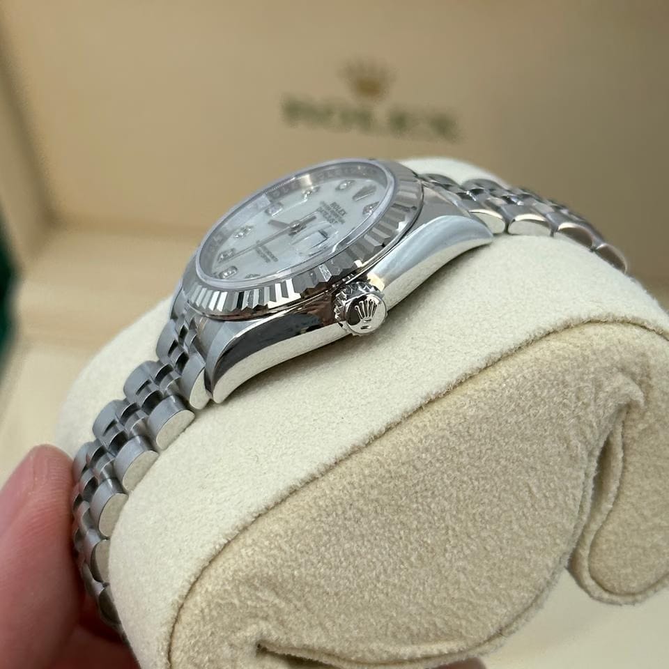 Rolex | Datejust | 279174 NG WHITE JUB | Gold/Steel | 28 mm | Steel | Silver | Automatic
