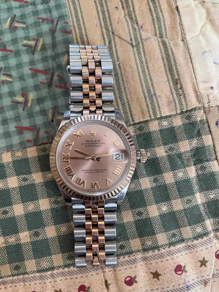 Rolex | Datejust | Rolex Datejust 31 278271 Pink Roman Dial Fluted Bezel Jubile | Gold/Steel | Gold/Steel | Pink | Automatic