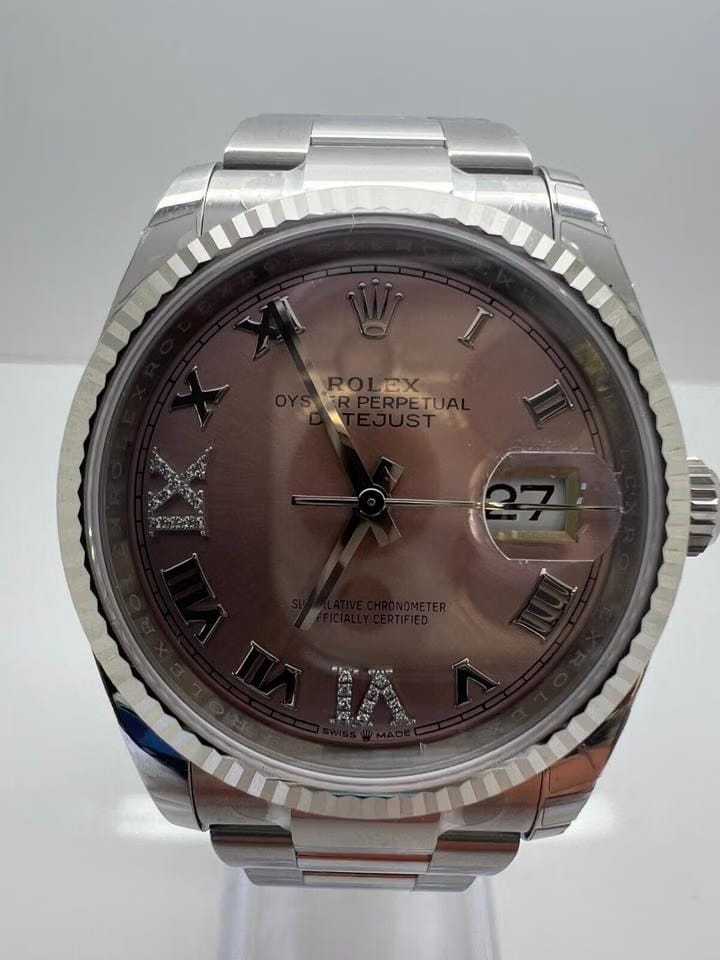 Rolex Datejust36mm Pink Diamond Roman Watch New