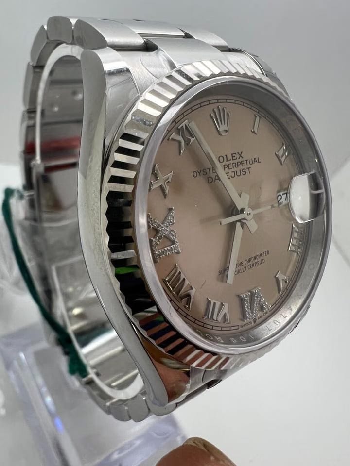 Rolex Datejust36mm Pink Diamond Roman Watch New