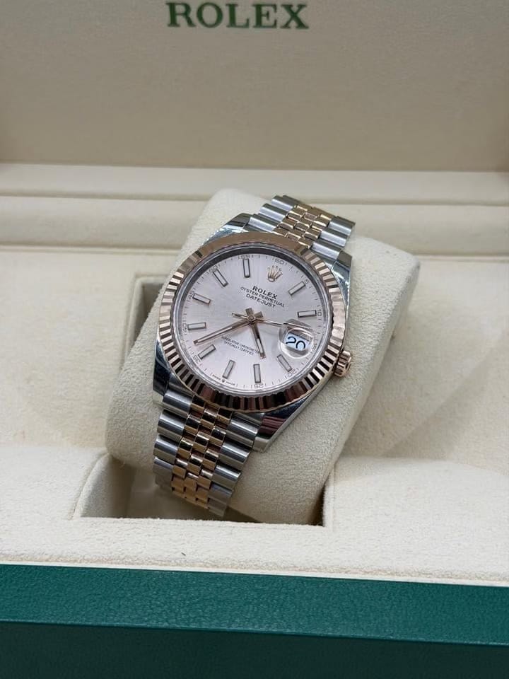 Rolex | Datejust | 126331 | Rose gold | 41 mm | Gold/Steel | Bronze | Automatic