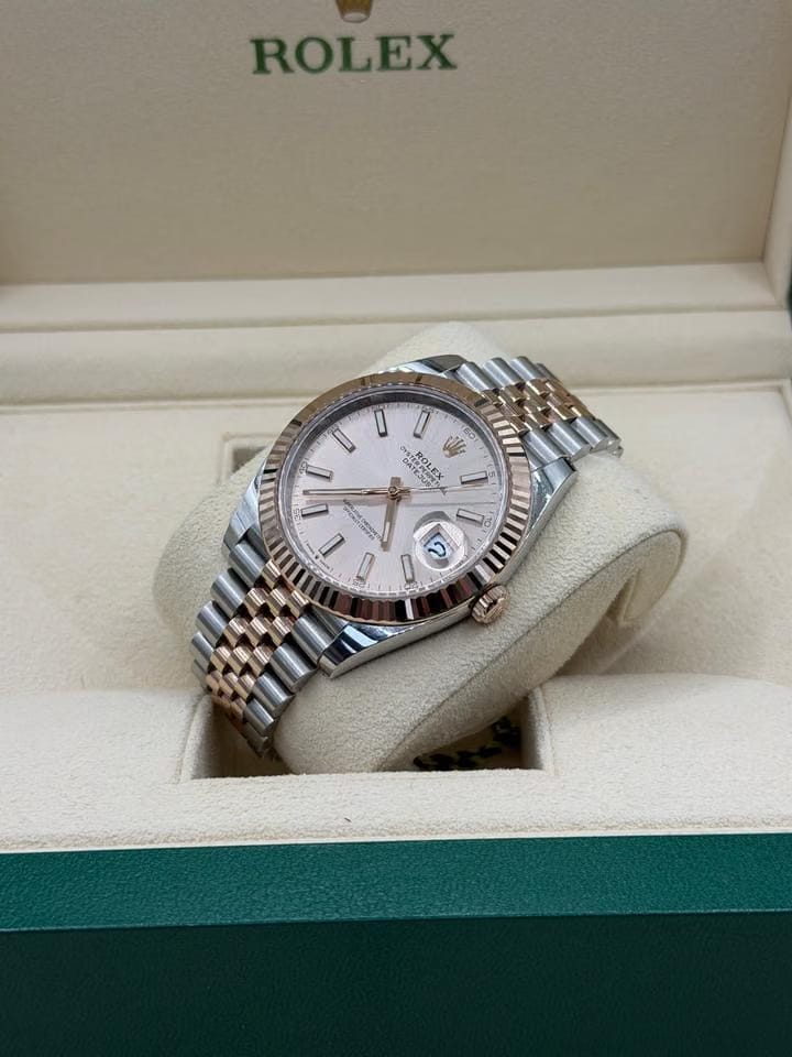 Rolex | Datejust | 126331 | Rose gold | 41 mm | Gold/Steel | Bronze | Automatic