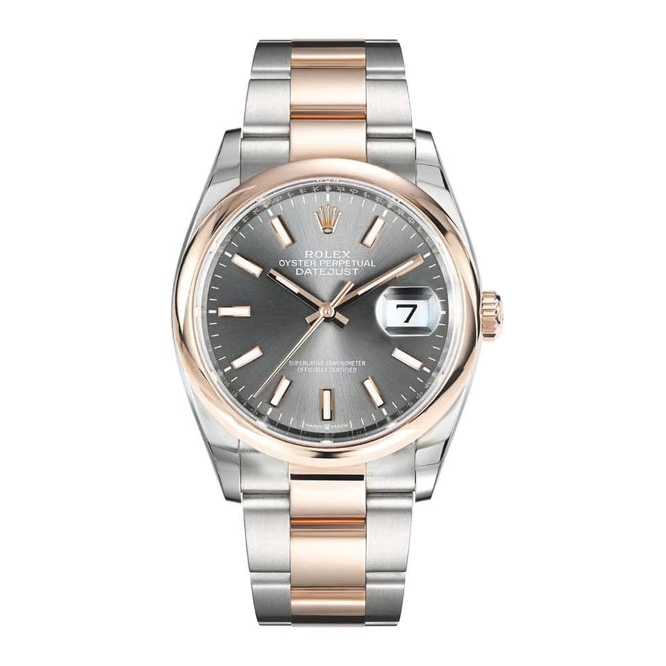 Rolex | Datejust | 126201 | Steel | 36 mm | Gold/Steel | Grey | Automatic
