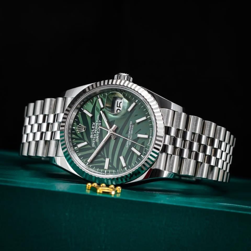 Rolex | Datejust | 126234 | Gold/Steel | 36 mm | Gold/Steel | Green | Automatic