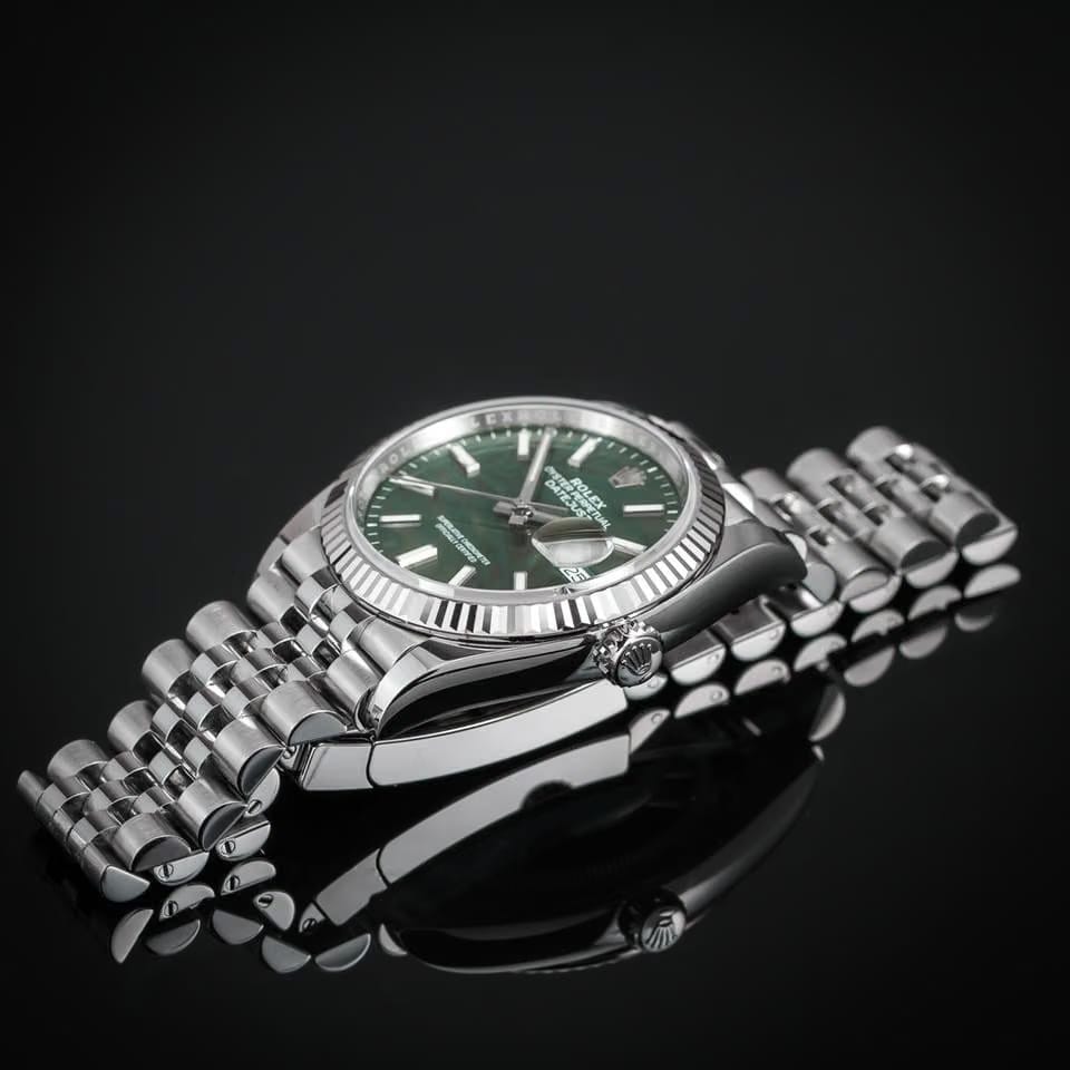 Rolex | Datejust | 126234 | Gold/Steel | 36 mm | Gold/Steel | Green | Automatic