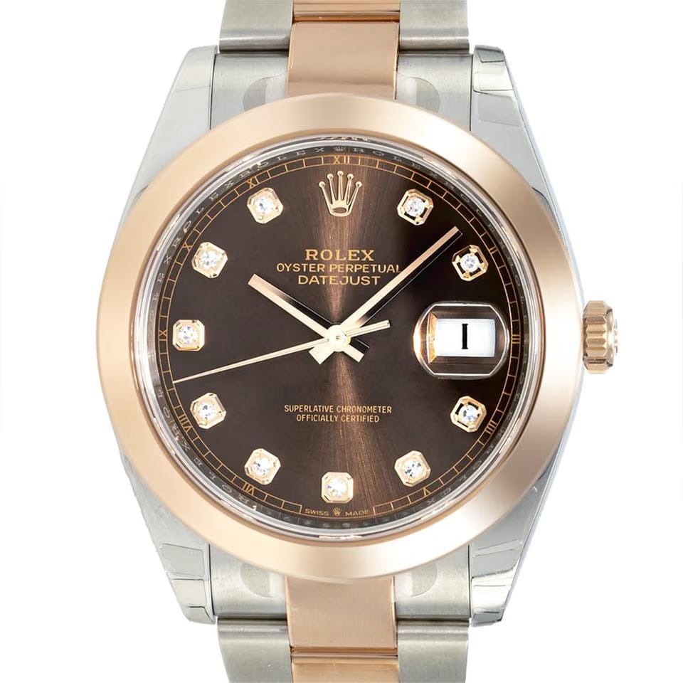 Rolex | Datejust | 126301 | Steel | 41 mm | Gold/Steel | Brown | Automatic