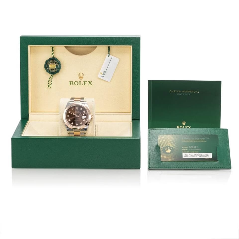 Rolex | Datejust | 126301 | Steel | 41 mm | Gold/Steel | Brown | Automatic