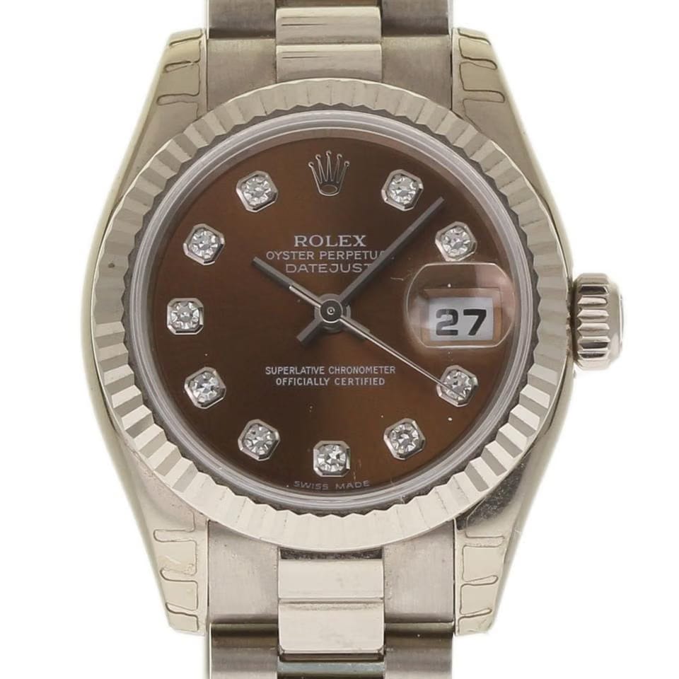 Rolex | Datejust | 179179 | White gold | 26 mm | White gold | Pink | Automatic