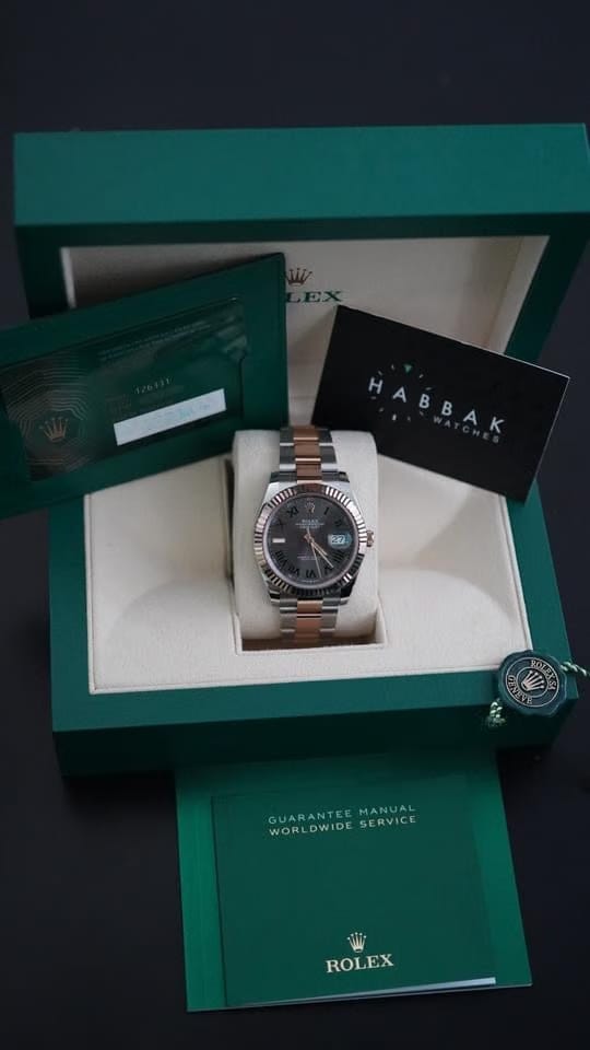 Rolex | Datejust | 126331 | Gold/Steel | 41 mm | Gold/Steel | Green | Automatic