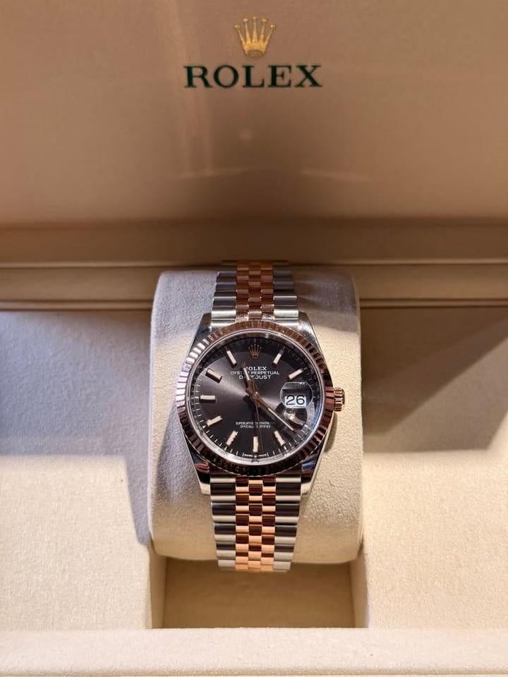 Rolex | Datejust | 126231 | Steel | 36 x 44 mm | Gold/Steel | Grey | Automatic