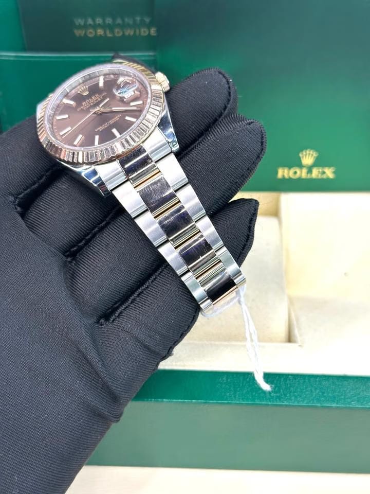Rolex | Datejust | 126333 | Gold/Steel | 41 mm | Gold/Steel | Brown | Automatic
