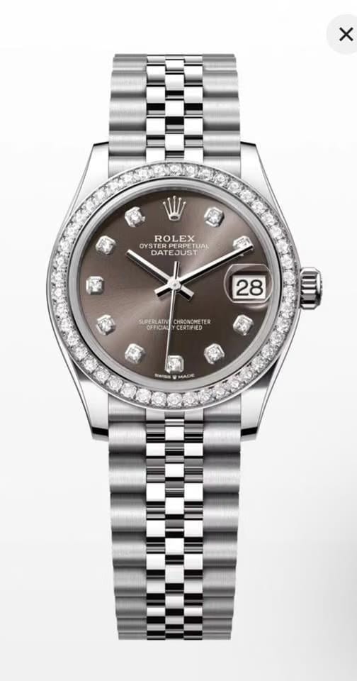 Rolex | Datejust | 278384RBR | Steel | 31 x 37 mm | Steel | Grey | Automatic