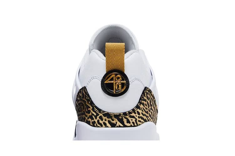 Jordan Spizike Low White Black Metallic Gold