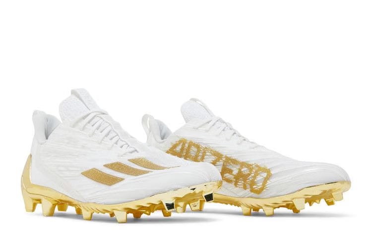 Adizero Cleats White Gold Metallic