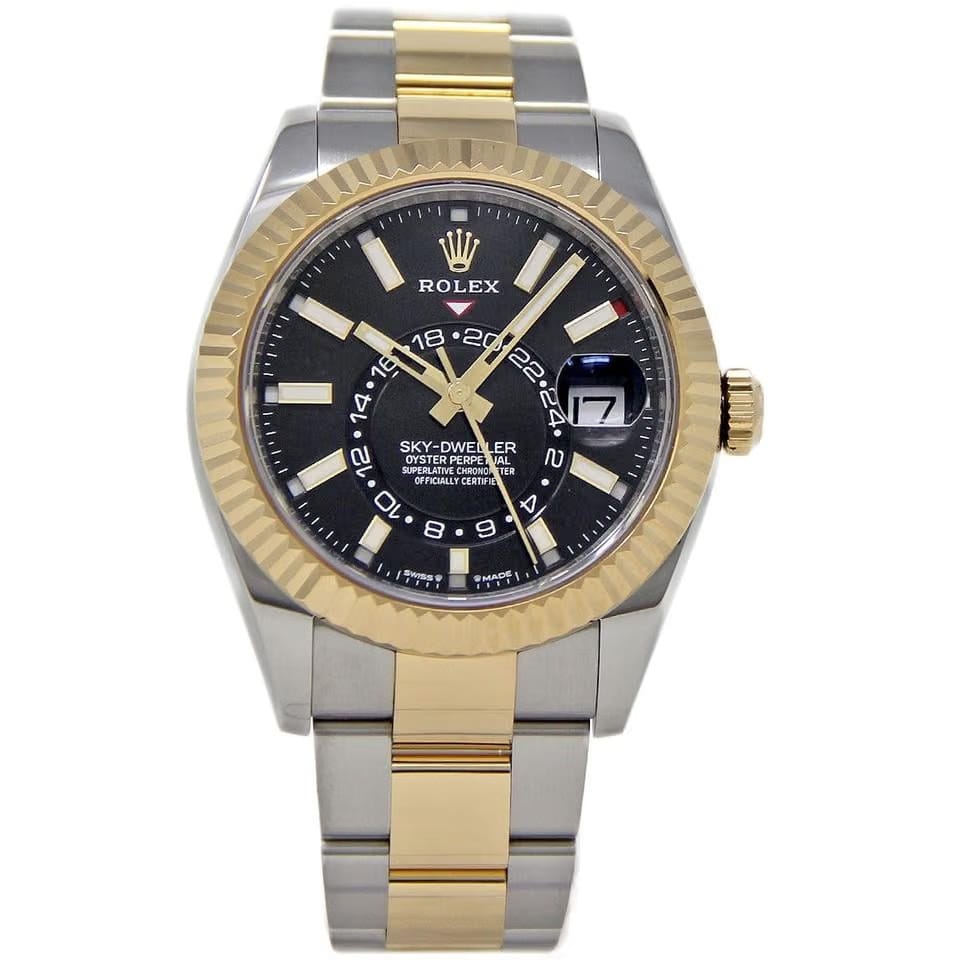 Rolex | Sky-Dweller | 326933 | Steel | 42 mm | Gold/Steel | Black | Automatic