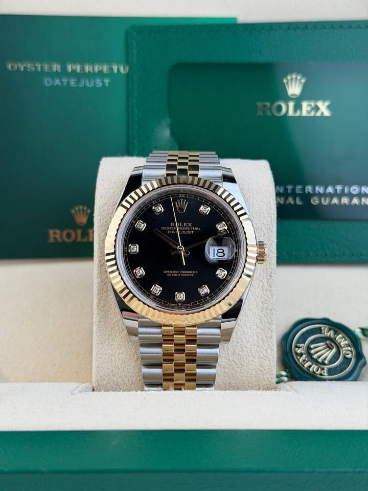 Rolex | Datejust | 126333 | Steel | 41 mm | Gold/Steel | Black | Automatic