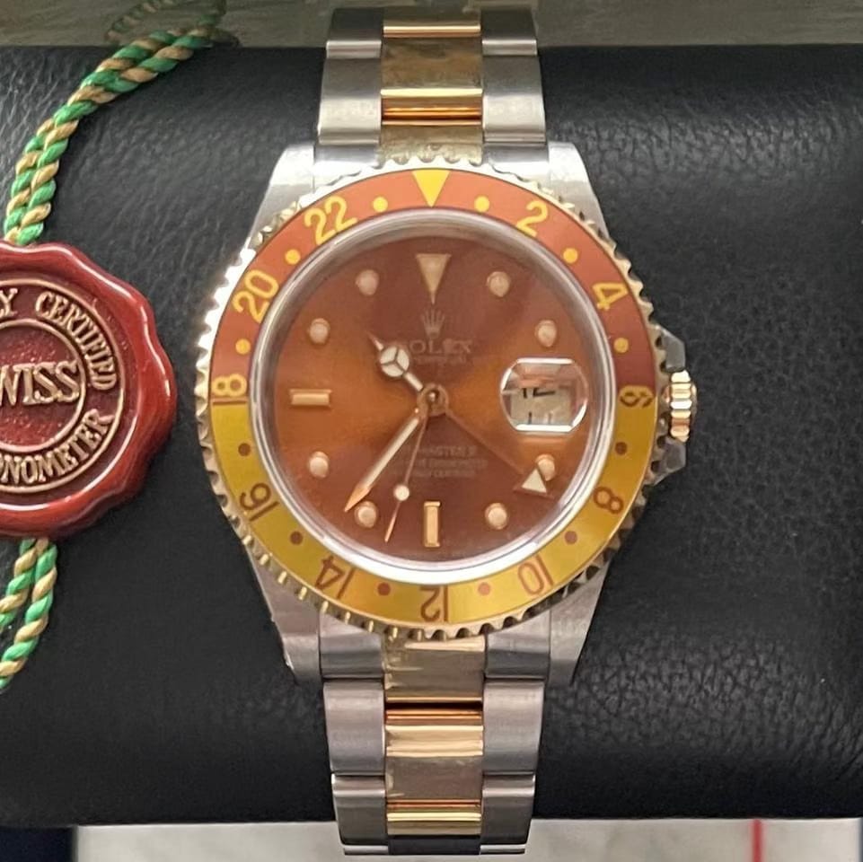 Rolex | GMT-Master II | 16713 | Gold/Steel | 40 mm | Gold/Steel | Brown | Automatic