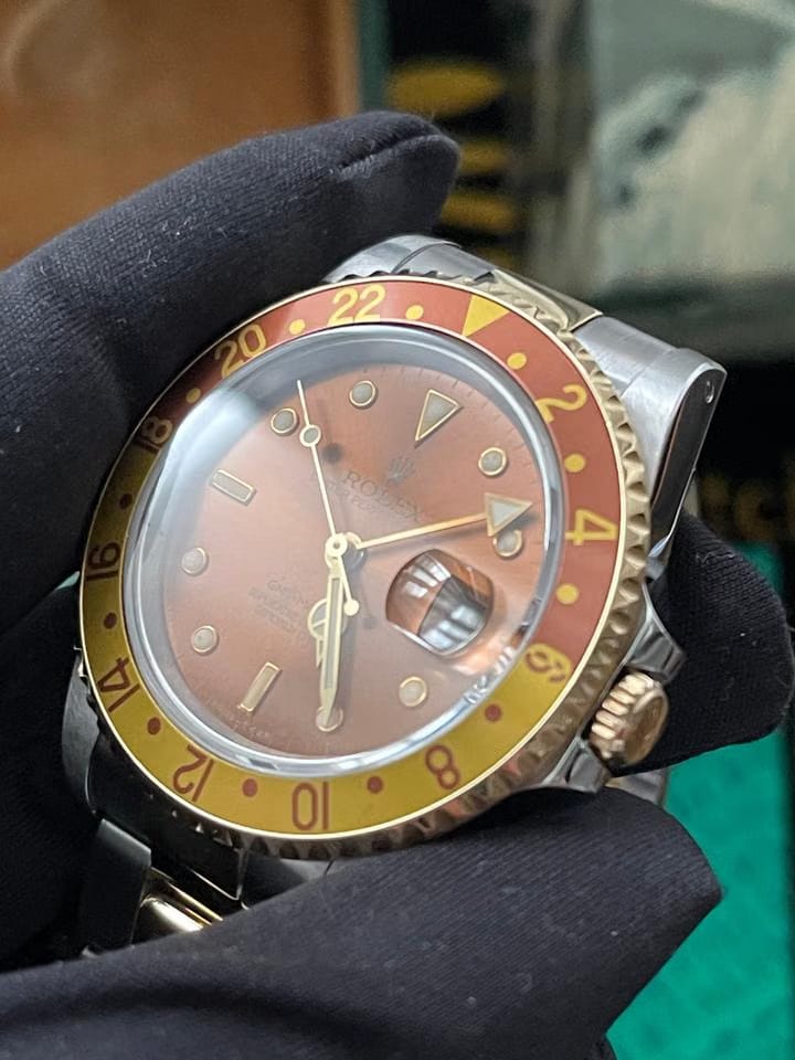 Rolex | GMT-Master II | 16713 | Gold/Steel | 40 mm | Gold/Steel | Brown | Automatic