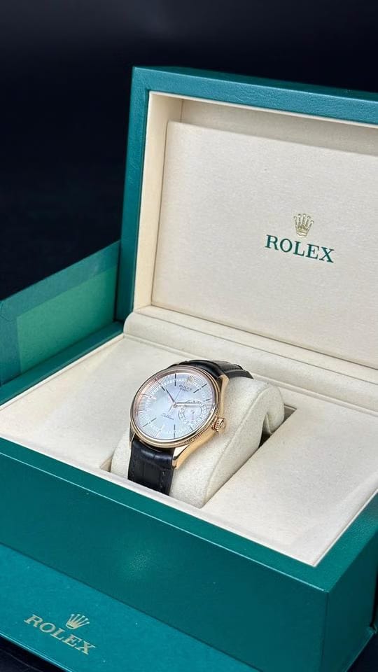 Rolex | Cellini | 50515 | Rose gold | 39 mm | Silver | Automatic
