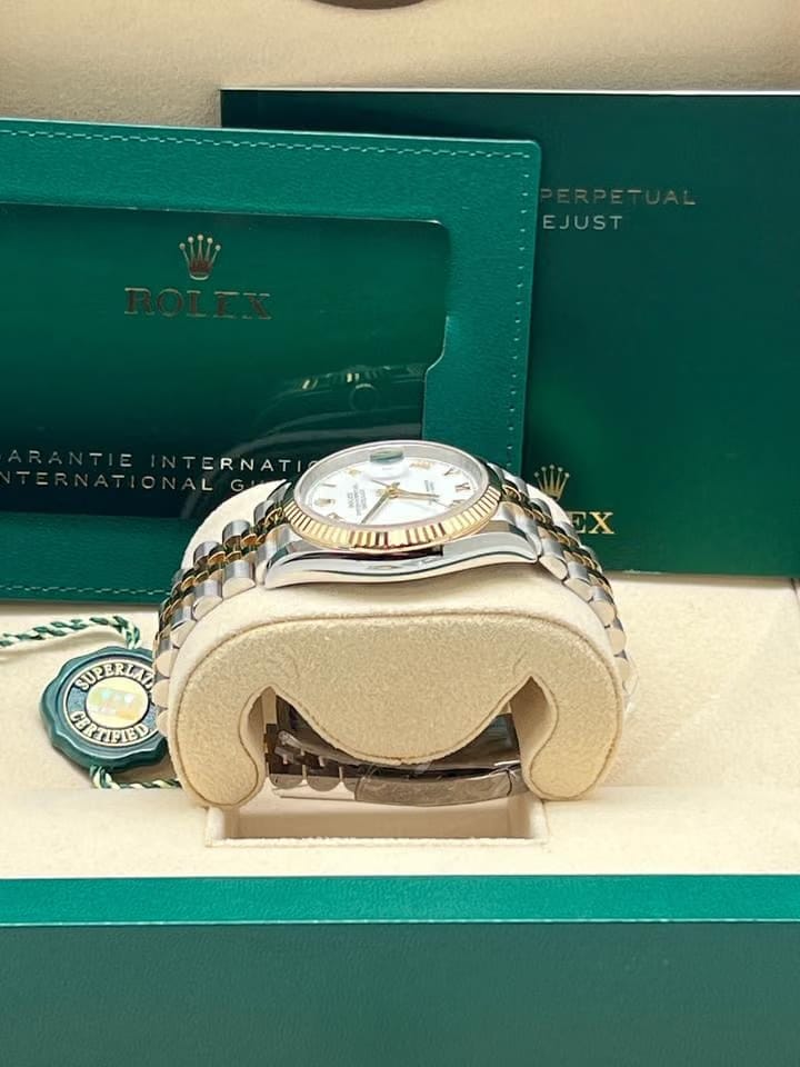 Rolex | Datejust | Rolex 126233 Datejust 36mm White Roman Dial Jubilee band | Gold/Steel | 36mm mm | Gold/Steel | White | Automatic