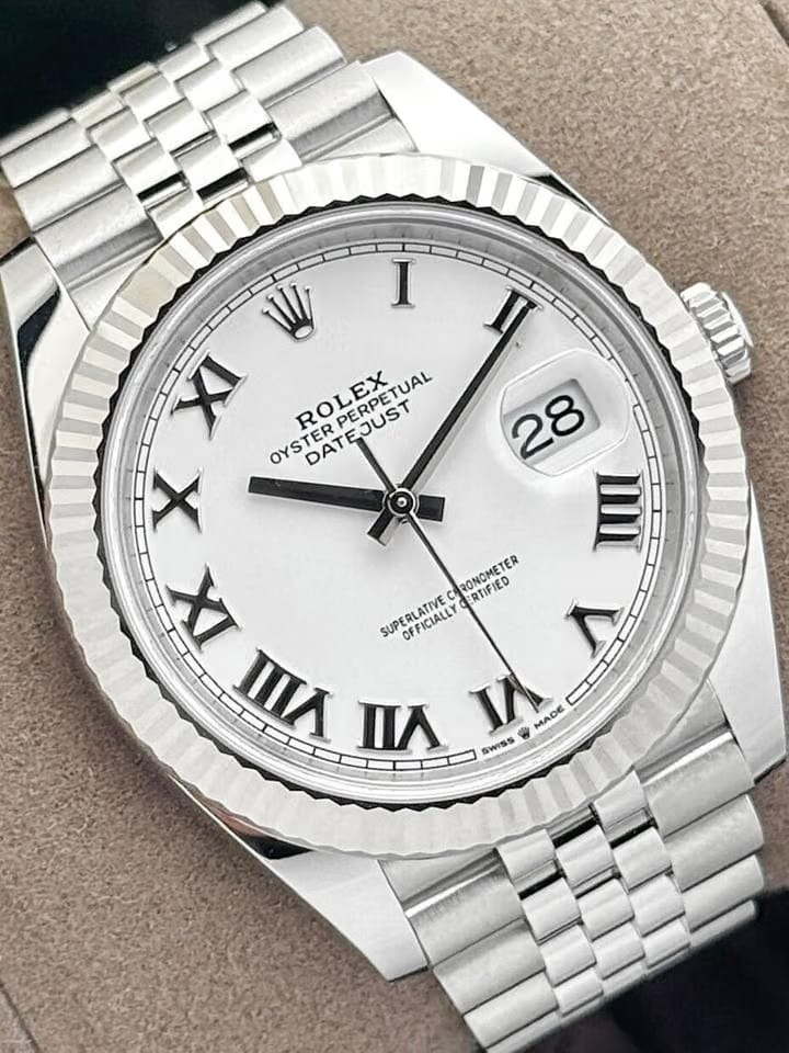 Rolex | Datejust | 126334 | Steel | 41 x 4 mm | Steel | White | Automatic