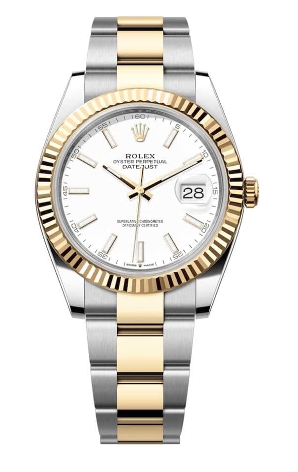 Rolex | Datejust | 126333 | Steel | 41 mm | Yellow gold | White | Automatic