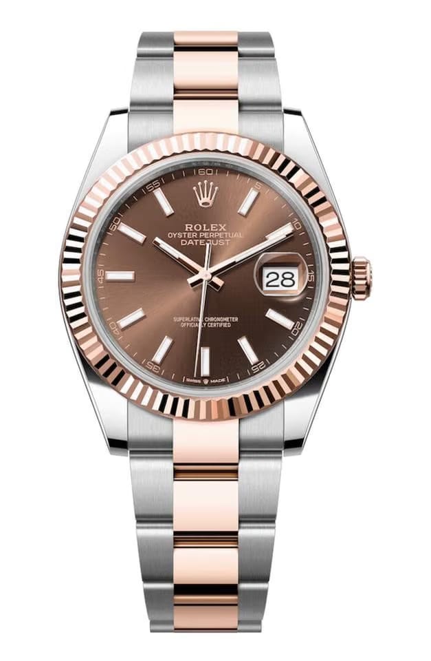 Rolex | Datejust | 126331 | Steel | 41 Mm | Rose Gold | Brown | Automatic