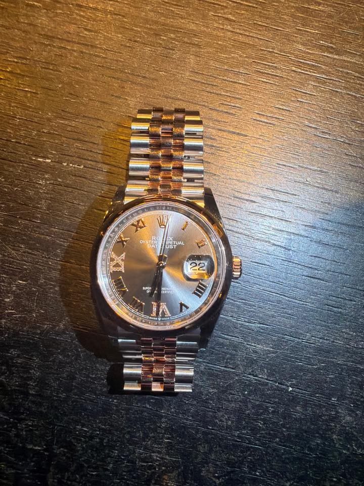 Rolex | Datejust | 126201 | 36 mm | Rose gold | Black | Automatic