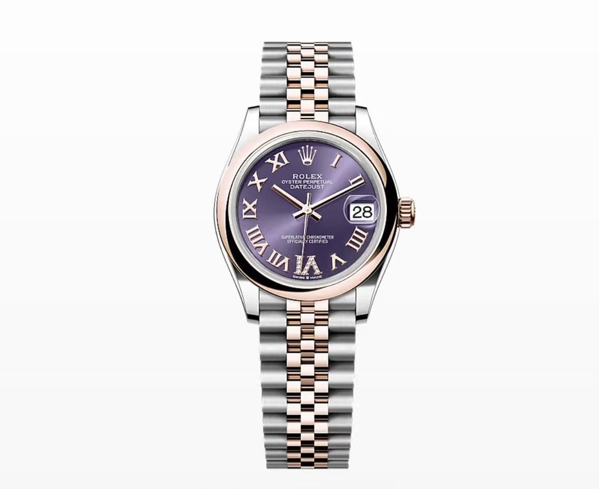 Rolex | Datejust | 278241 | Gold/Steel | 31 mm | Gold/Steel | Purple | Automatic