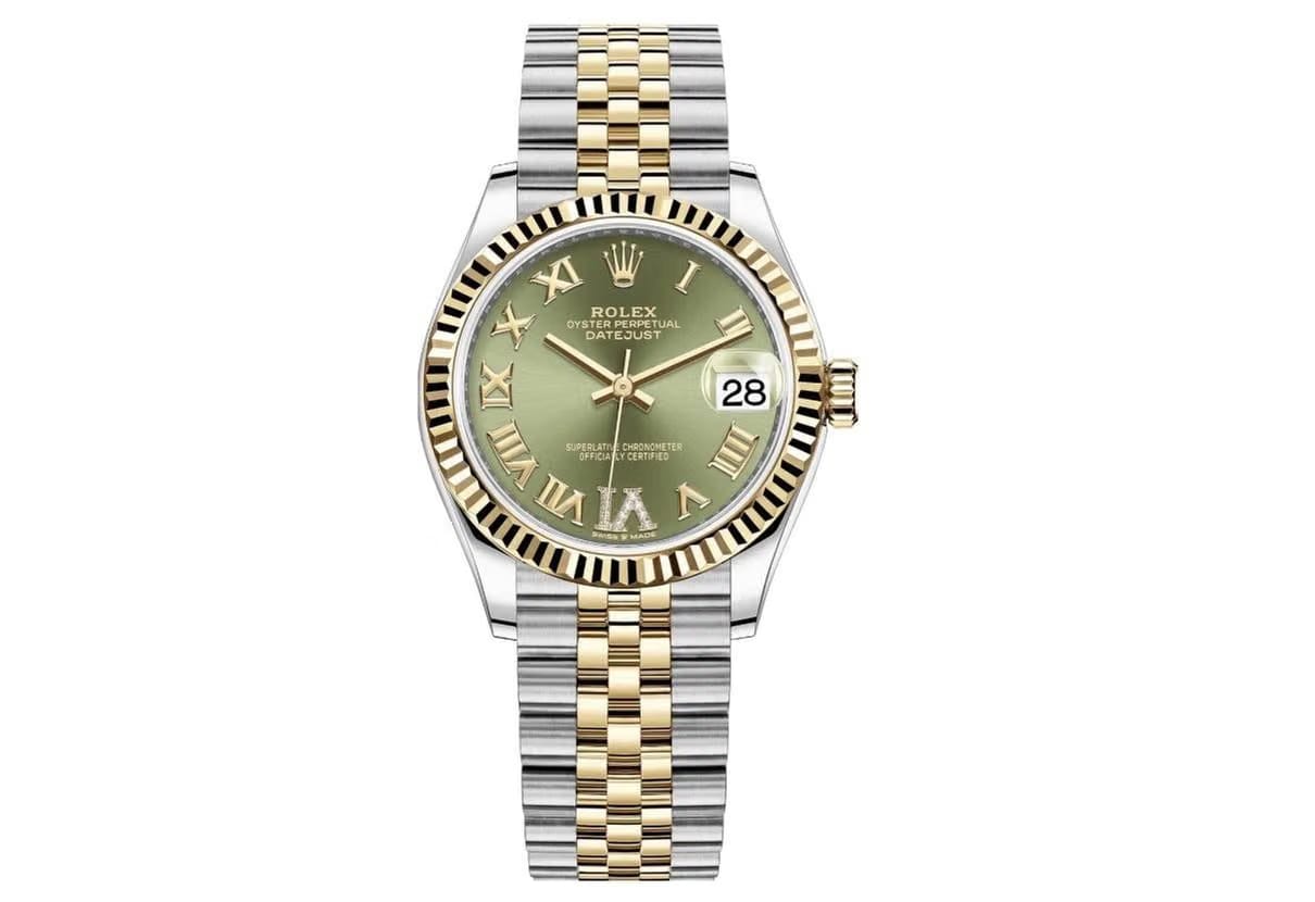 Rolex | Datejust | 278273 | Gold/Steel | 31 mm | Gold/Steel | Green | Automatic