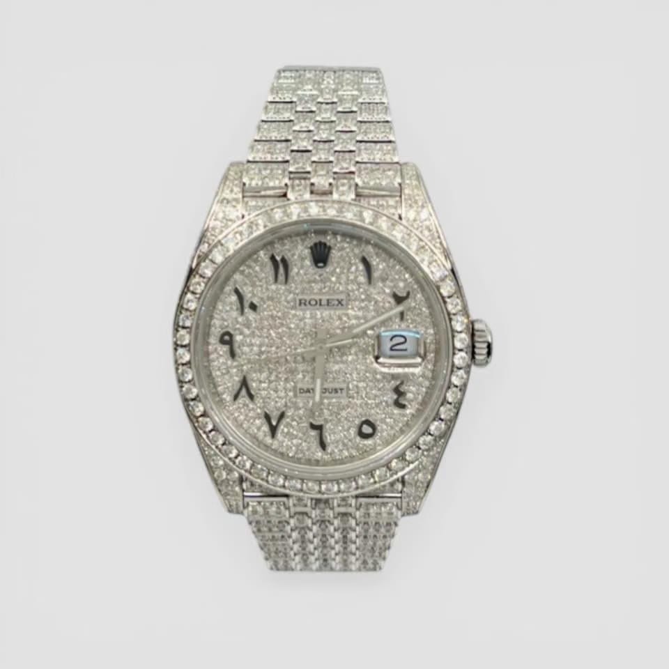 Rolex | Datejust | 126300 ARABIC FULL ICED JUBILEE