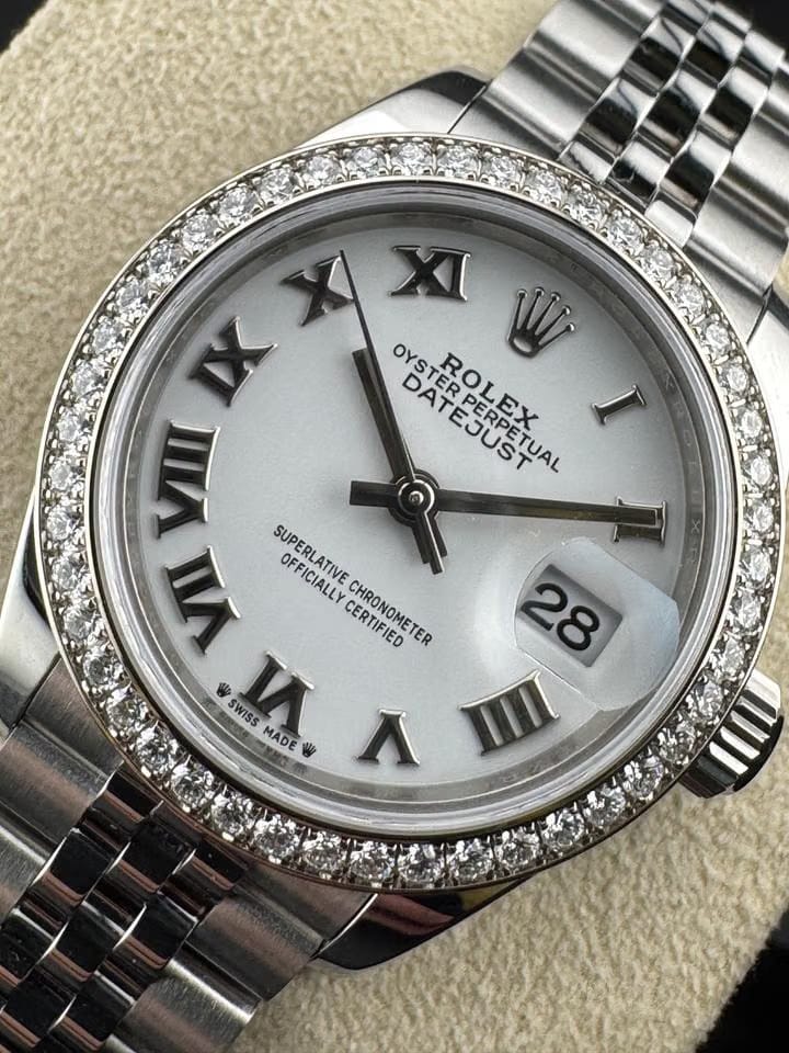 Rolex | Datejust | 279384RBR | White gold | 28 mm | Steel | White | Automatic